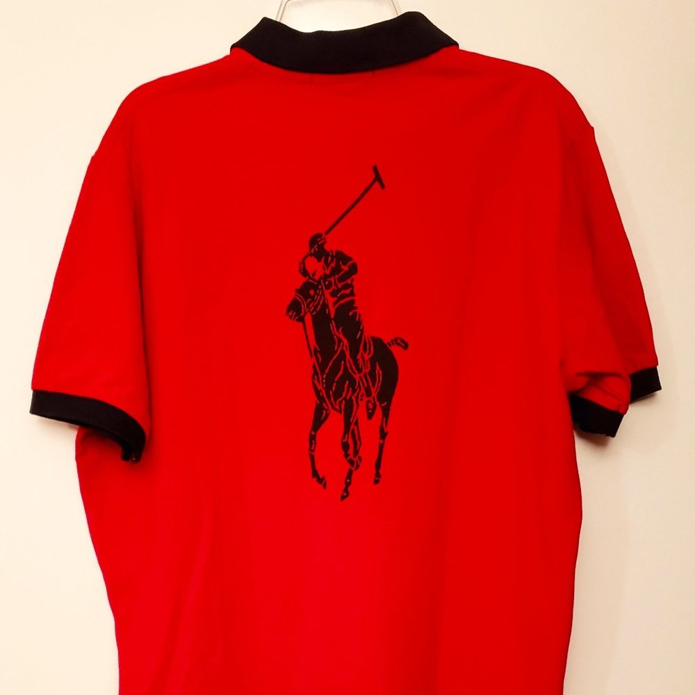 Polo Ralph Lauren Big Pony Front & Back “Polo Red” Men's Size Large (Rare)